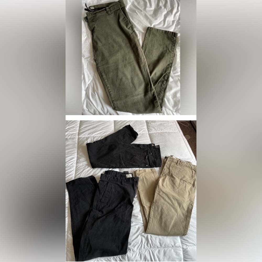 BUNDLE: 4 Pairs Men’s Slim Fit Pants